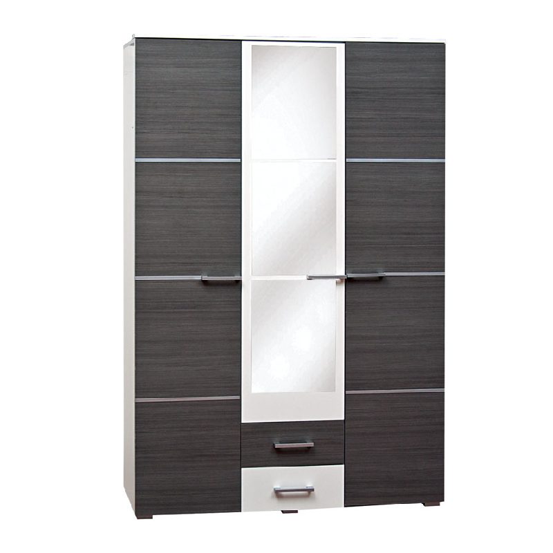 Шафа Круїз 3-дверна  Дакар/білий – Світ Меблів Україна