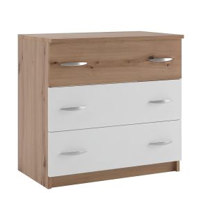 Комод Кім 4ш білий/артезан від фабрики Світ Меблів Україна