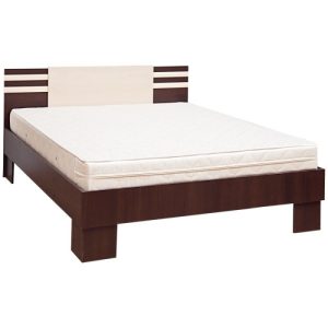 Ліжко Елегія 1.4/2.0 Лімба шоколад/Клен/ Фабрика Світ Меблів