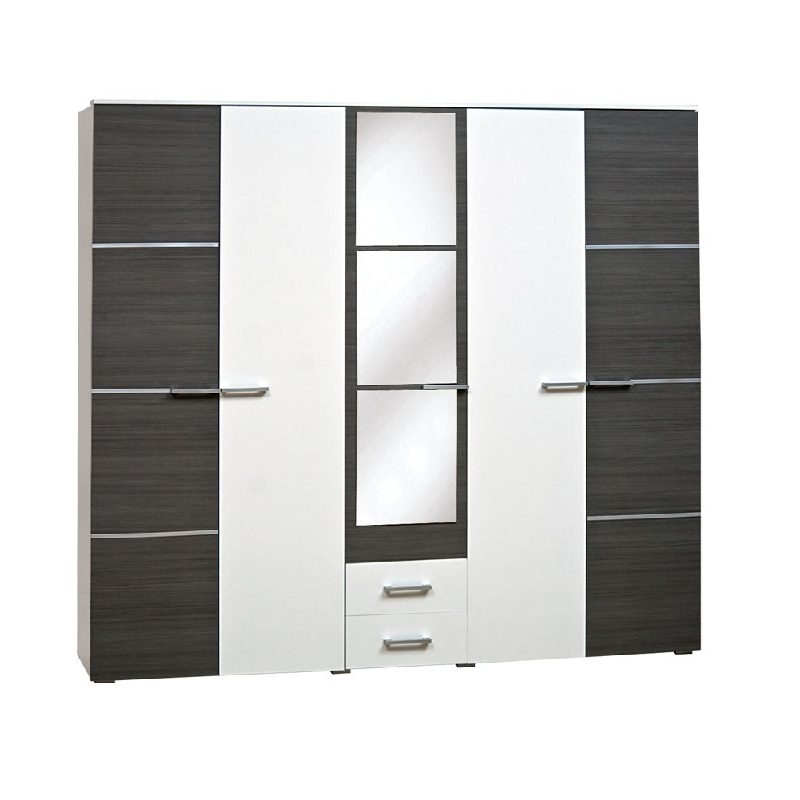 Шафа Круїз 5-Дверна  Дакар/білий – Світ Меблів Україна