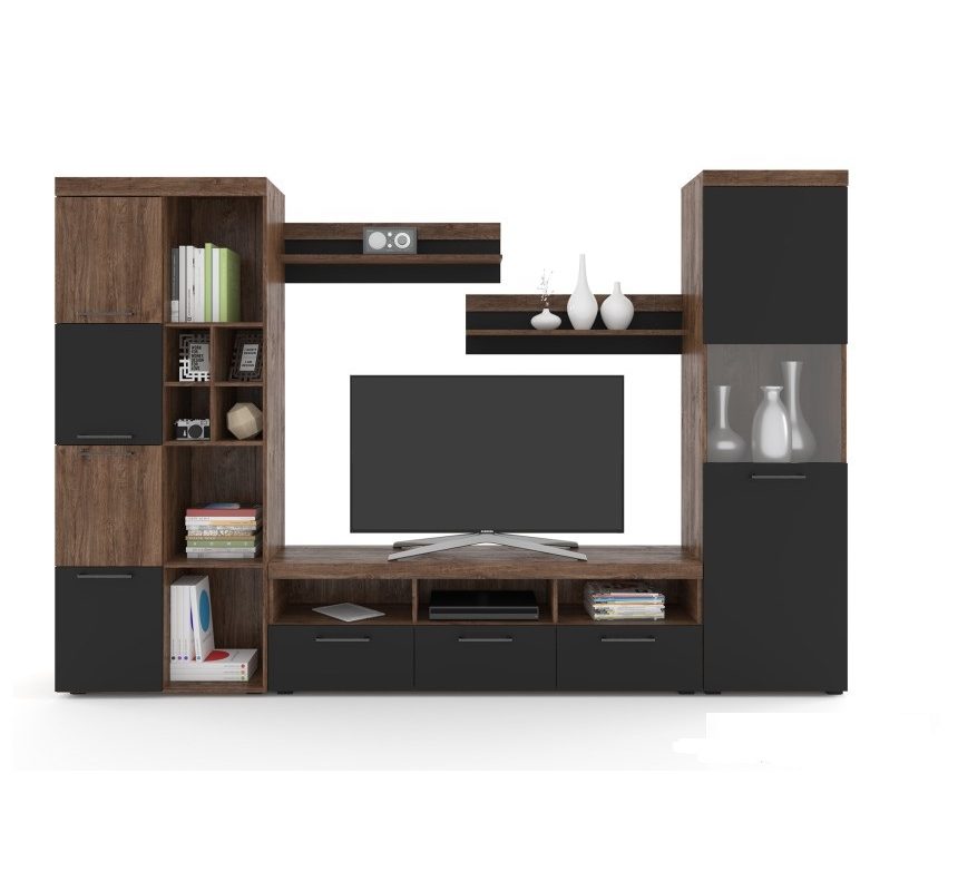 Сучасна модульна стінка Блеквуд від Гербор Холдинг