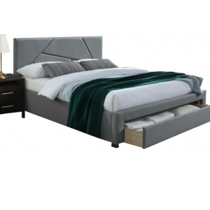 Двоспальне ліжко Halmar з ящиками Valery 160x200 см сіре (V-CH-VALERY-LOZ)