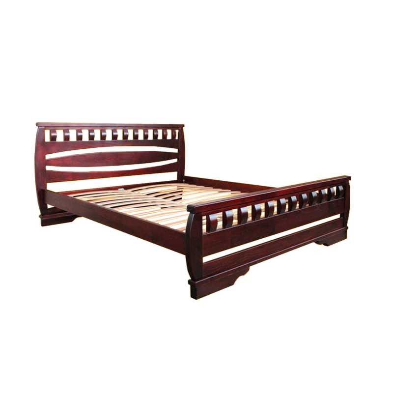 Атлант-4 класичне двоспальне ліжко з масиву дерева від виробника ТИС Україна