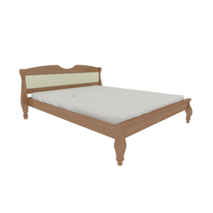 Корона-3 двоспальне ліжко з масиву натурального дерева від фабрики ТІС