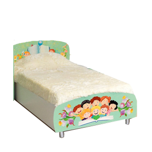 Мульті Алфавіт односпальне дитяче ліжко від Світ Меблів Україна