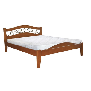 Афіна 1 двоспальне ліжко з масиву дерева від Меблі Лев Україна