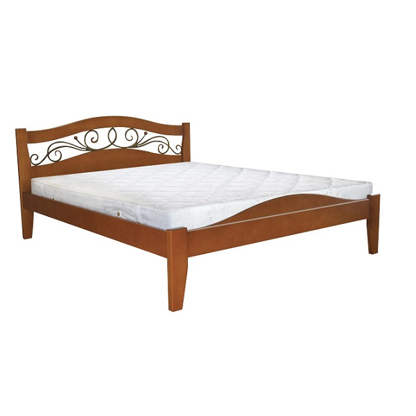 Афіна 1 двоспальне ліжко з масиву дерева від Меблі Лев Україна