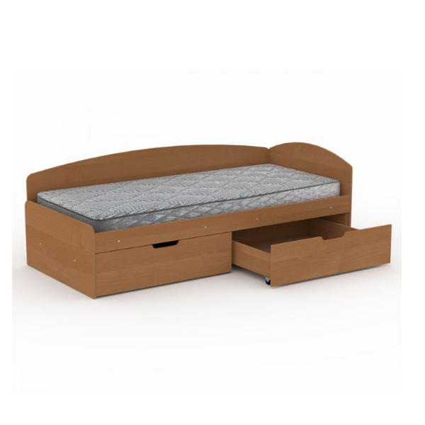 ЛК 1сп-90+2С односпальне ліжко з шухлядками від Компаніт