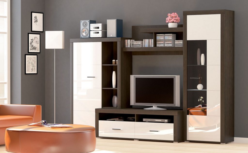 Неон-1 стінка для вітальні від фабрики Мебель-Сервіс