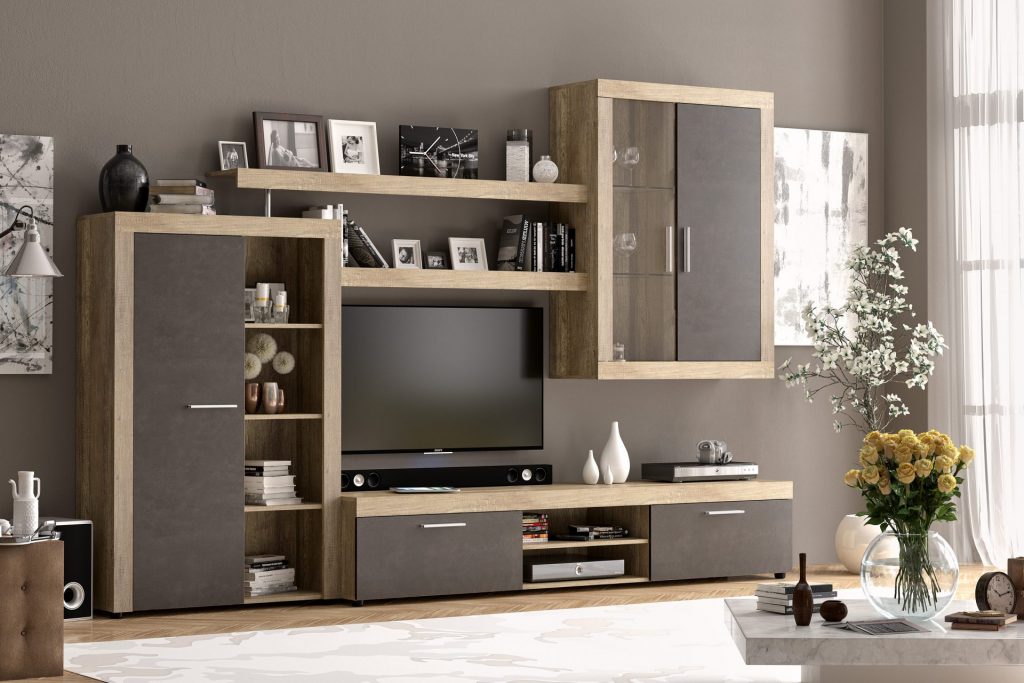 Орлеанс сучасна стильна стінка від фабрики Мебель-Сервіс