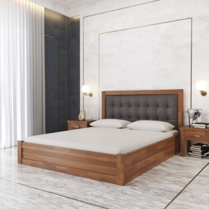 Мадрид ПМ двоспальне ліжко з масиву дерева з підйомним механізмом від Меблі Лев Україна