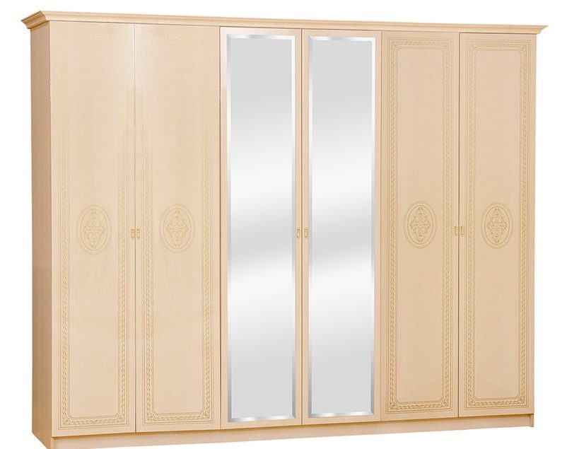 Шафа Флоренція 6Д Венге світле/Каштан від Світ Меблів