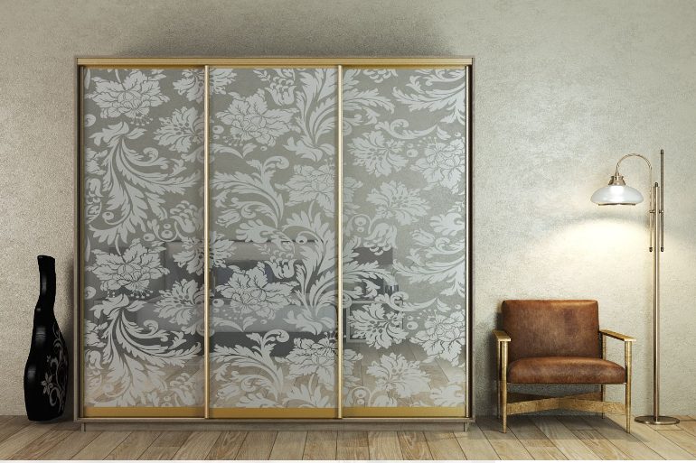 ШК-ХМЗ-230 тридверна з художнім матуванням від фабрики Гарант НВ