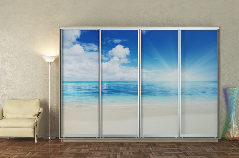 ШК-ФД-300 чотиридверна шафа-купе з фасадами фотодрук від Гарант НВ