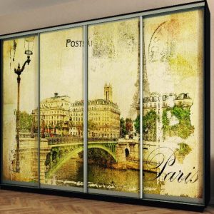 ШК-ФД-3100 чотиридверна шафа-купе з фасадами фотодрук від Гарант НВ