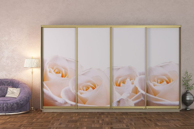 ШК-ФДЗ-3500 чотиридверна шафа-купе з фасадами фотодрук від Гарант НВ