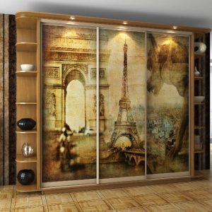 ШК-ФЗ-240 шафа-купе тридверна з фасадами фотодрук від Гарант НВ Україна