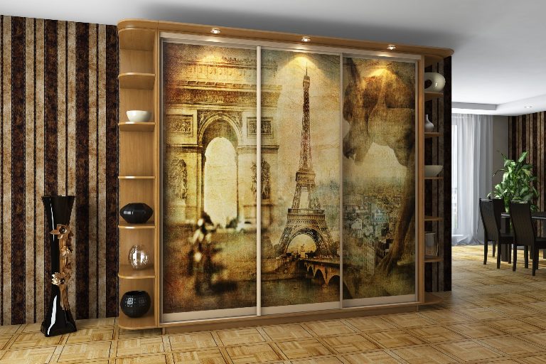 ШК-ФЗ-240 шафа-купе тридверна з фасадами фотодрук від Гарант НВ Україна