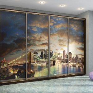 ШК-ФД-З-3400 чотиридверна шафа-купе з фотодруком від Гарант НВ Україна