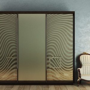 ШК-ХД-250 тридверна шафа-купе з художнім матуванням від Гарант НВ