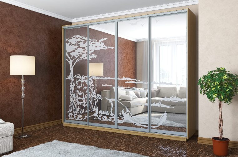 Шафа-купе 4Д дзеркало