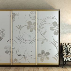 ШК-ХМЗ-270 тридверна шафа-купе з художнім матуванням від Гарант НВ Україна