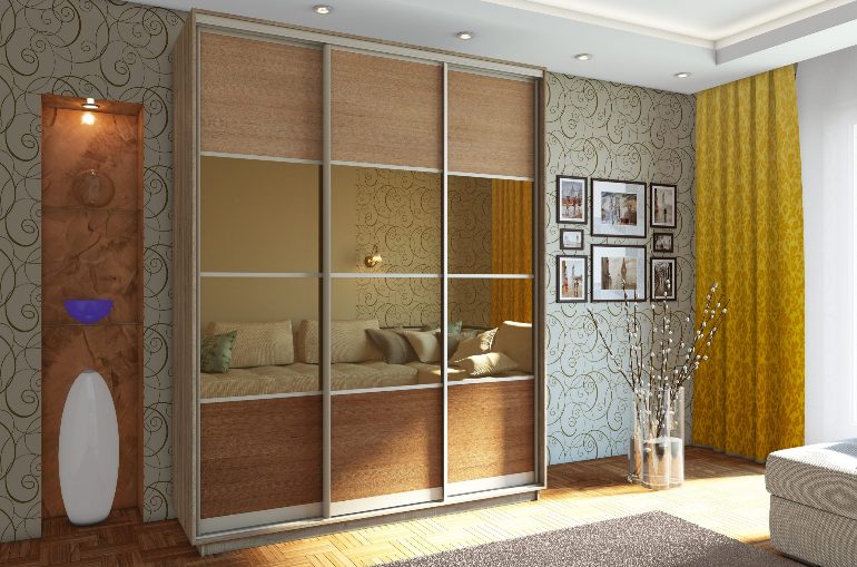 ШК-КД-190 тридверна комбінована шафа-купе від фабрики Гарант НВ