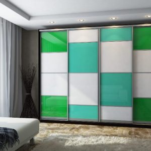 ШК-ЛБ-310 чотиридверна шафа-купе з фасадами лакобель від Гарант НВ