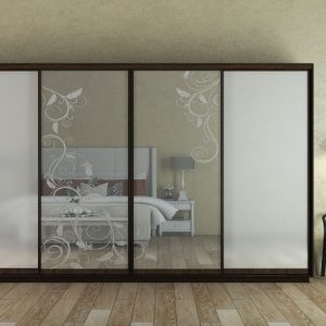 ШК-ФД-ХМ-360 шафа чотиридверна з художнім матуванням від Гарант НВ Україна