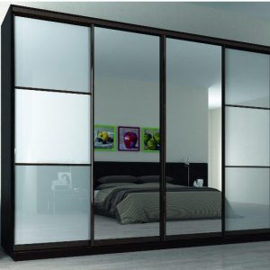 ШК-ЛБД-330 чотиридверна шафа-купе з фасадами лакобель від Гарант НВ