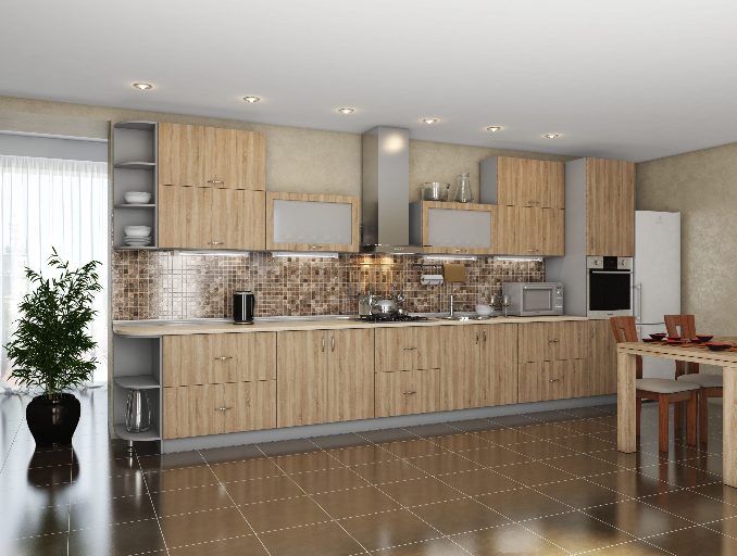 Модест сучасна бюджетна кухня від фабрики Гарант НВ