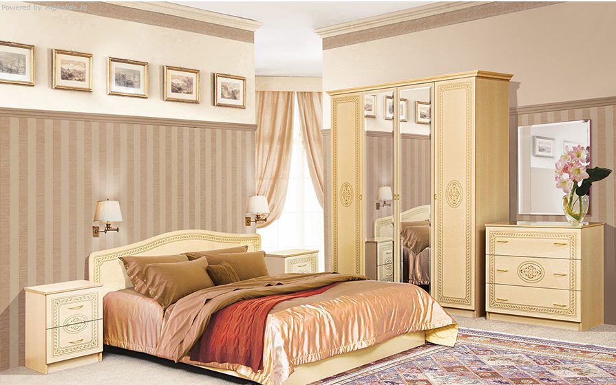 Спальня Флоренція 4Д Венге світле/Каштан від Світ Меблів