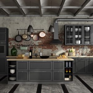 Лофт Графіт кухонний гарнітур від фабрики Азгард