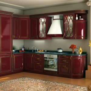 Вишнева класика кухонні меблі від Азгард Україна