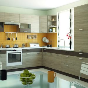 Аліна Сокме сучасна стильна бюджетна кухня