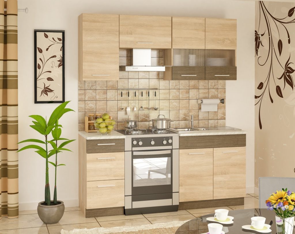 Грета дуб сонома сучасна бюджетна кухня від Мебель-Сервіс Україна