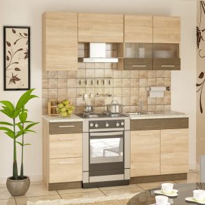 Грета дуб сонома сучасна бюджетна кухня від Мебель-Сервіс Україна