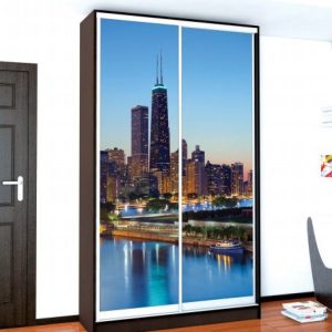 ШК-140-МФ дводверна шафа-купе з фасадами фотодрук від Мебель-Стар