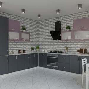 Софт кухня з фарбованими МДФ фасадами від Гарант НВ Україна