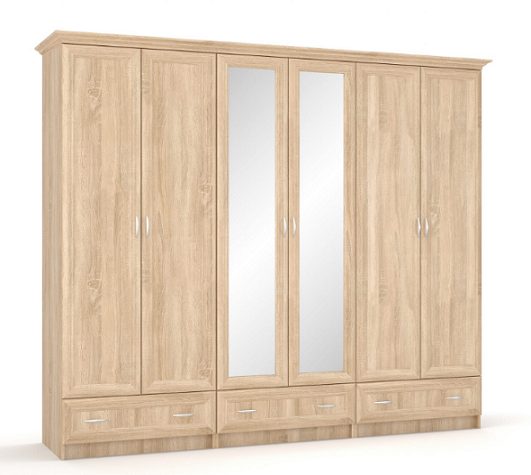 Шафа 6Д Соната від фабрики Мебель-Сервіс Україна