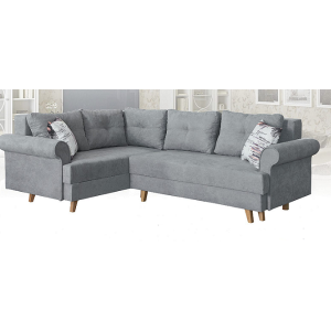 Бостон Росто сірий кутовий диван від фабрики Мебель-Сервіс Україна