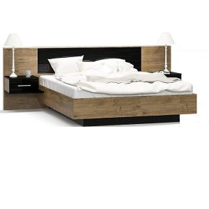 Ліжко Фієста + приліжкові тумби навісні від фабрики Мебель-Сервіс україна