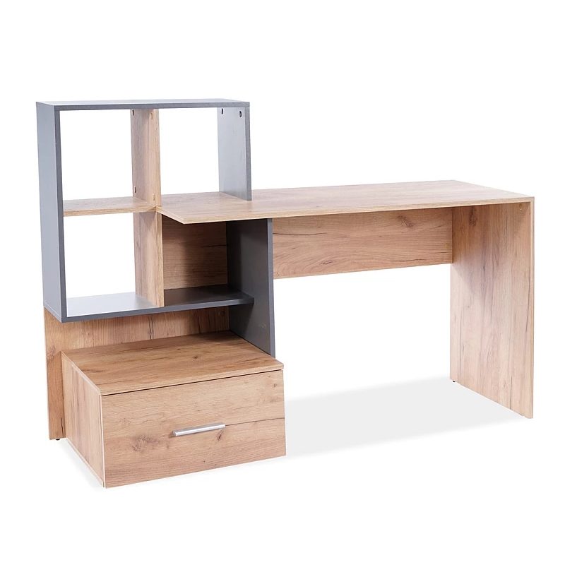 BIURKO B-003 DĄB WOTAN / ANTRACYT