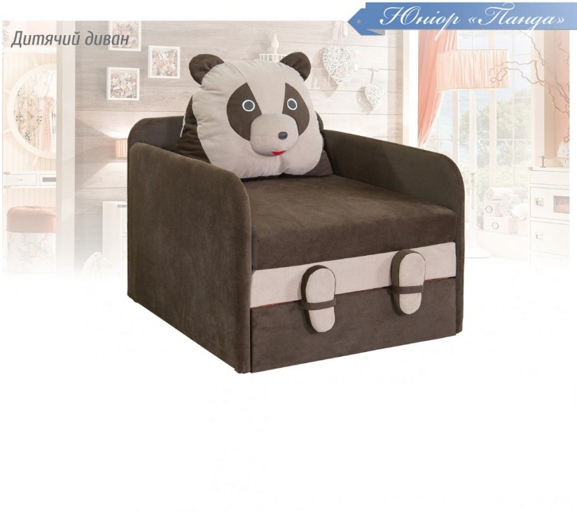 Юніор Панда Міка коричневий дитячий диван від Мебель-Сервіс Україна