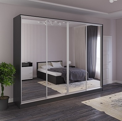 ШК-Антрацит 270/60/240 шафа-купе від фабрики Київський Стандарт