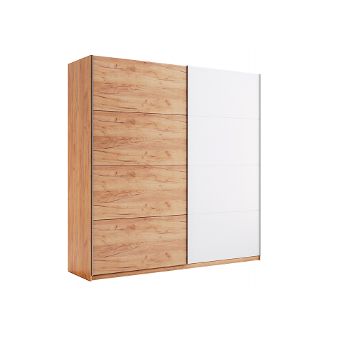 ШАФА-КУПЕ Асті 1,5м  Дуб Крафт/Глянець Білий від фабрики Миро Марк