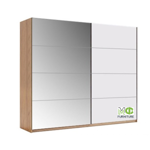 ШАФА-КУПЕ Асті 2,5м Двері Глянець Білий/Дзеркало від фабрики МіроМарк