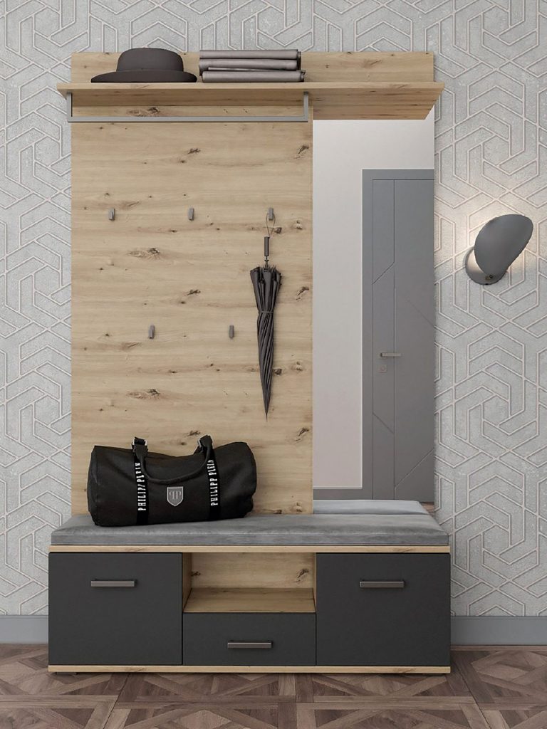 Бруна артезан/антрацит сучасний передпокій від Світ Меблів Україна