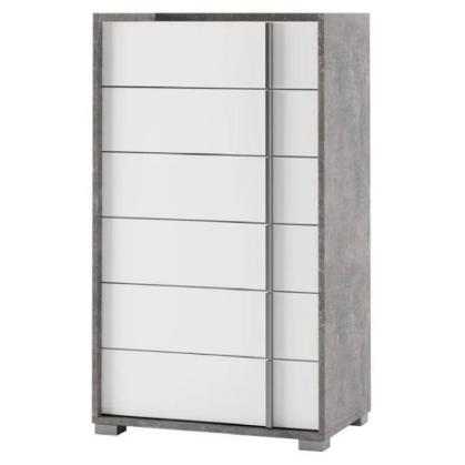 Алекса 6Ш сучасний високий комод від фабрики Світ Меблів Україна