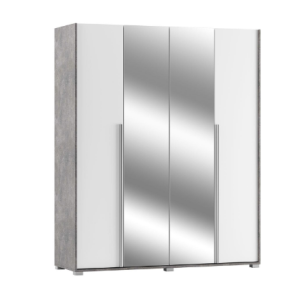 Алекса 4Д сучасна чотиридверна шафа з дзеркалами від Світ Меблів